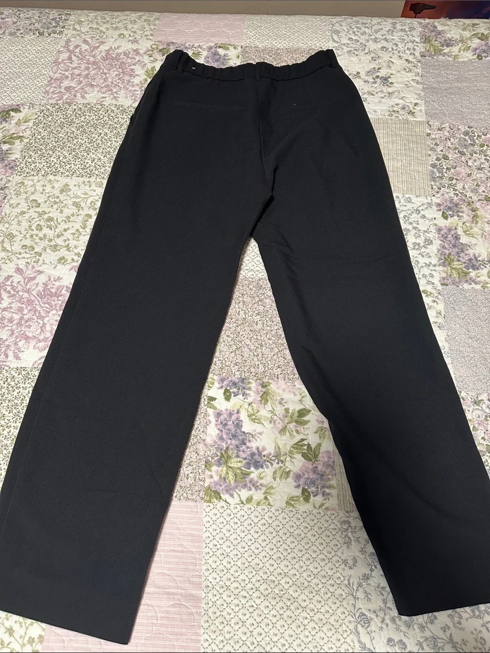 Abercrombie & Fitch Men's Black Straight-Leg Dress Pants